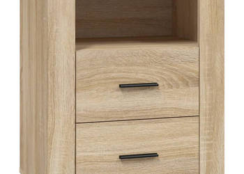 Szafka nocna dąb sonoma 50x36x60 cm materiał drewnopochodny WM-816731