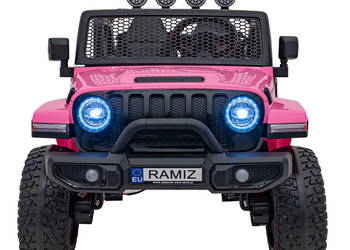 Auto na akumulator OFF ROAD 3.0 różowe EVA 4x35W