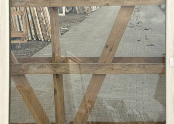 OKNA KacprzaK Witryna 134X131 FIX Używany PCV Plastikowy