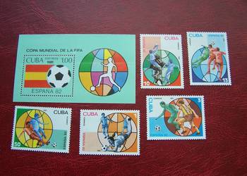 Kuba 1981 MNH Mi. 2540/45 Sport Piłka nożna MŚ Espana 82