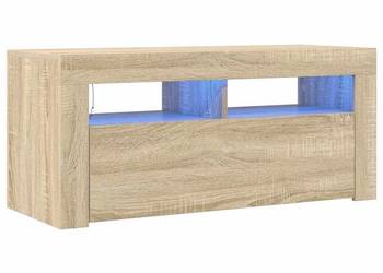 vidaXL Szafka TV z oświetleniem LED, dąb sonoma(SKU:804322)