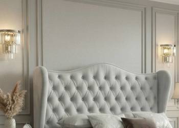 Łóżko sypialnia tapicerowane Uszak 160x200 + pojemnik stelaż