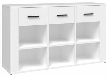 Komoda biała 100x30x595 cm materiał drewnopochodny WM-821004