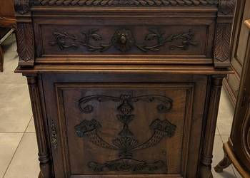 Piękna komoda,szafka neorenesans ciemny orzech-sklep Dąbrowa Górnicza