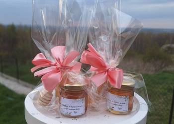 Podziękowania dla gości miodki miody na chrzest komunie ślub wesele urodzi