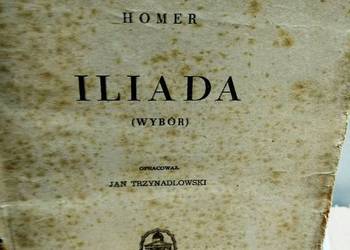 Iliada Homer stare wydanie książki outlet używane