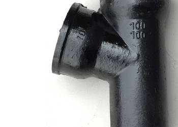 Trójnik żeliwny DN 200 x 200 / 70 stopni kielichowe kanalizacyjne równoprze