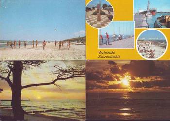 K. Poczt. Wybrzeże - widok  z koresp. 4 poz.