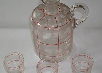 Karafka plus 3 kieliszki