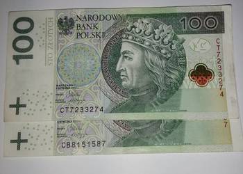 Banknot / 100zl / 2012r / ciekawe / numery / prawie radar/