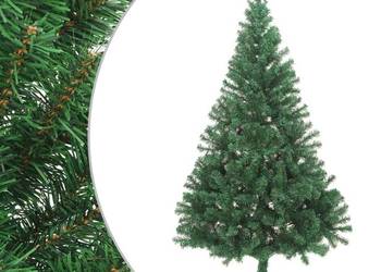 vidaXL Sztuczna choinka ze stojakiem, połówka, zielona, 240 cm(SKU:328416)