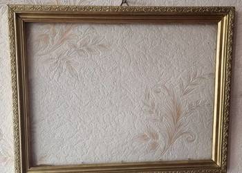 Stara Drewniana ramka rama 45 x 35 obraz obrazek Kolor Zoty Antyk