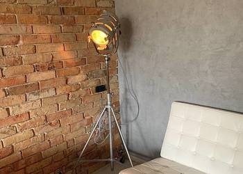 Lampa podłogowa teatralno filmowa PRL Vintage loft industrial