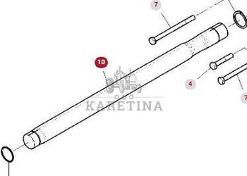 Fendt 930 933 936 939 942 Vario Gen 6 Wał Womu WOM CZĘŚCI 961150220070