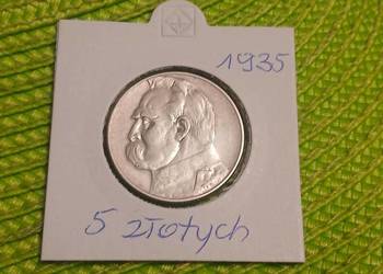 moneta srebrna polska 5 złotych z 1935r