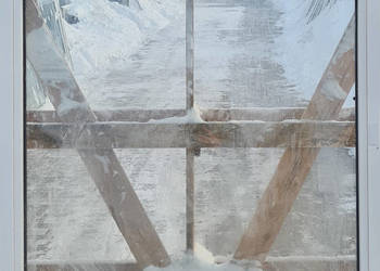 OKNA KacprzaK Witryna 115X120 FIX Używany PCV Plastikowy