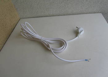 Kabel przewód elektryczny z wtyczką 2 x 0.5mm2  4,8m