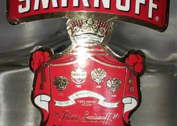 Smirnoff butelka po No.21 1,5l wszystkie naklejki