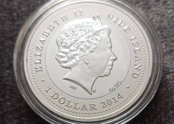 1 $ Moneta Kapsel Elizabeth II Dolar Dollar Dollars Królowa