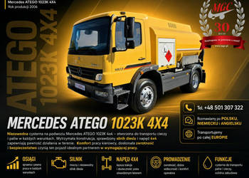 Mercedes Atego 1023 4X4 Mercedes-Benz 1023 AK 4X4 / NAPĘD 4 KOŁA / CYSTERN…