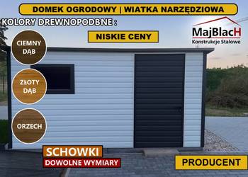 Biały Schowek / Wiata /Altana na Narzędzia/Złoty Dąb/Garaż – Maj-BlacH