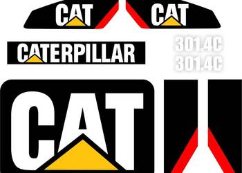NAKLEJKI NA MASZYNĘ CAT 301.4C