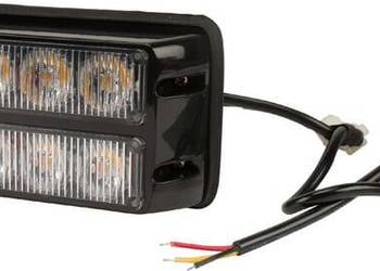 Lampa ostrzegawcza LED, 24W 12/24V pomarańczowa przykręcana 8 LED Kramp LA…