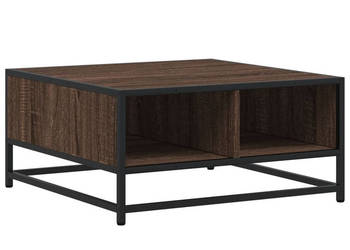 Stolik kawowy brązowy dąb 605x605x30 cm WM-848768