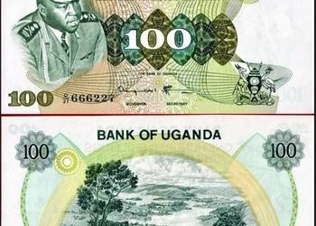 UGANDA 1973-P9c - 100 szylingów UNC! GRATIS WYSYŁKA!