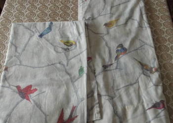 Zasłony w ptaki 2x 138/214 cm