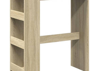 Stolik barowy z przegrodami dąb sonoma 90x40x1035 cm WM-854375