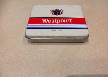 Stare Metalowe Pudełko po Papierosach Westpoint USA