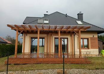 Taras drewniany, zadaszenie tarasu, altana pergola Leżajsk