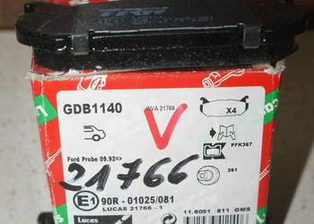 GDB1140 - TRW - KLOCKI HAMULC. MAZDA 626 91-97 TYŁ Zestaw kl