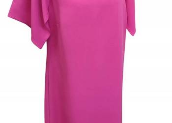 Sukienka damska litera A z rękawkiem zamek elegancka. rozm 44-biust 106cm