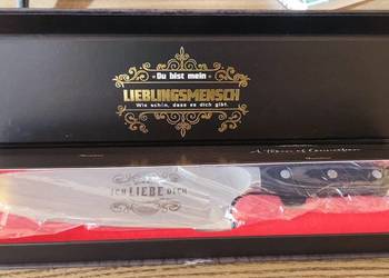 Nóż szefa kuchni z grawerem „Ich liebe dich” – Prezentowy