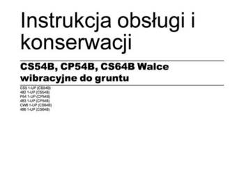 CATERPILLAR  CS54B,  CP54B,  CS64B  walec DTR Instrukcja obsługi