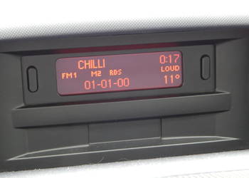 PEUGEOT 1007 EKRAN PANEL WYŚWIETLACZ RADIA ZEGAREK 9648634177