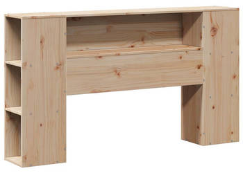 Wezgłowie do łóżka z półkami 150 cm lite drewno sosnowe WM-855627