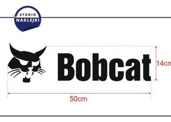 Naklejki Bobcat 50x14cm Koparka Nalepka Grafika oklejenie