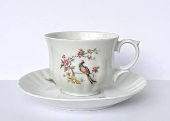 Filiżanka vintage Retsch Western Germany lata 50-60 XX w motyw ptaka i kwia