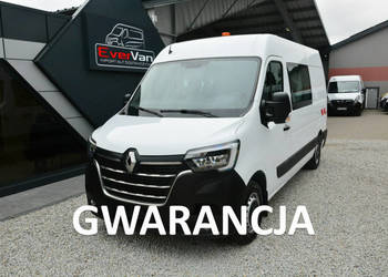 Renault Master 7 osobowy brygadówka średniak pełna opcja servis regały
