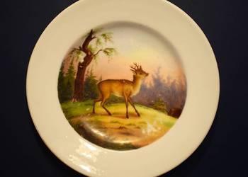 Młody jelonek - Talerz ozdobny , porcelanowy