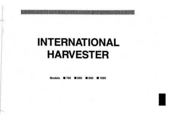 IH CASE 786, 886, 986, 1086 instrukcja napraw