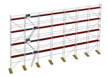 Rusztowanie elewacyjne stalowe 170 m² | Nowe | Producent | Transport gratis