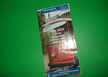 Warszawska mapa tramwajów.