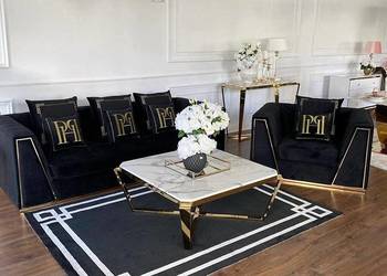 Dywan CLASSIC BLACK Nowojorski Glamour Biało-Czarny Ręcznie Tuftowany