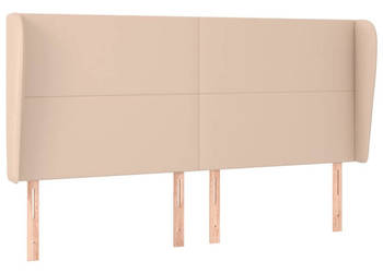 Zagłówek uszak cappuccino 183x23x118/128 cm sztuczna skóra WM-3117783