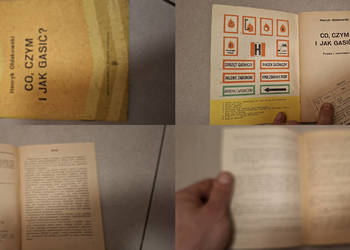 Kolekcjonerski poradnik "Co, czym i jak gasić?" (niski nakład, PRL)