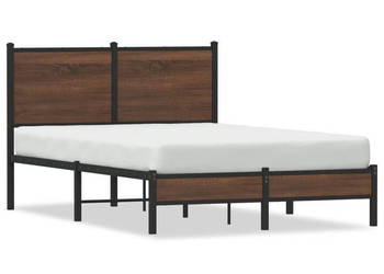 Łóżko Czarne Metalowe Rama Łóżka Metalowa Ze Stelażem 120x200 cm WM-4007920